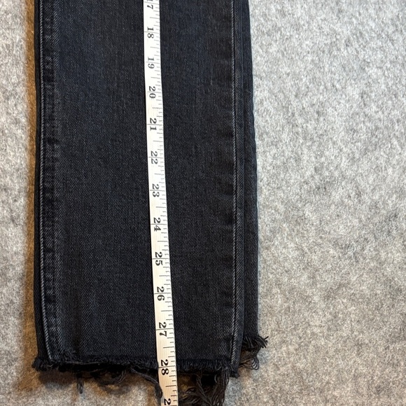 Denim Forum Yoko High Rise Slim Jeans Washed Black Size 26 👖🖤 - Picture 4 of 12